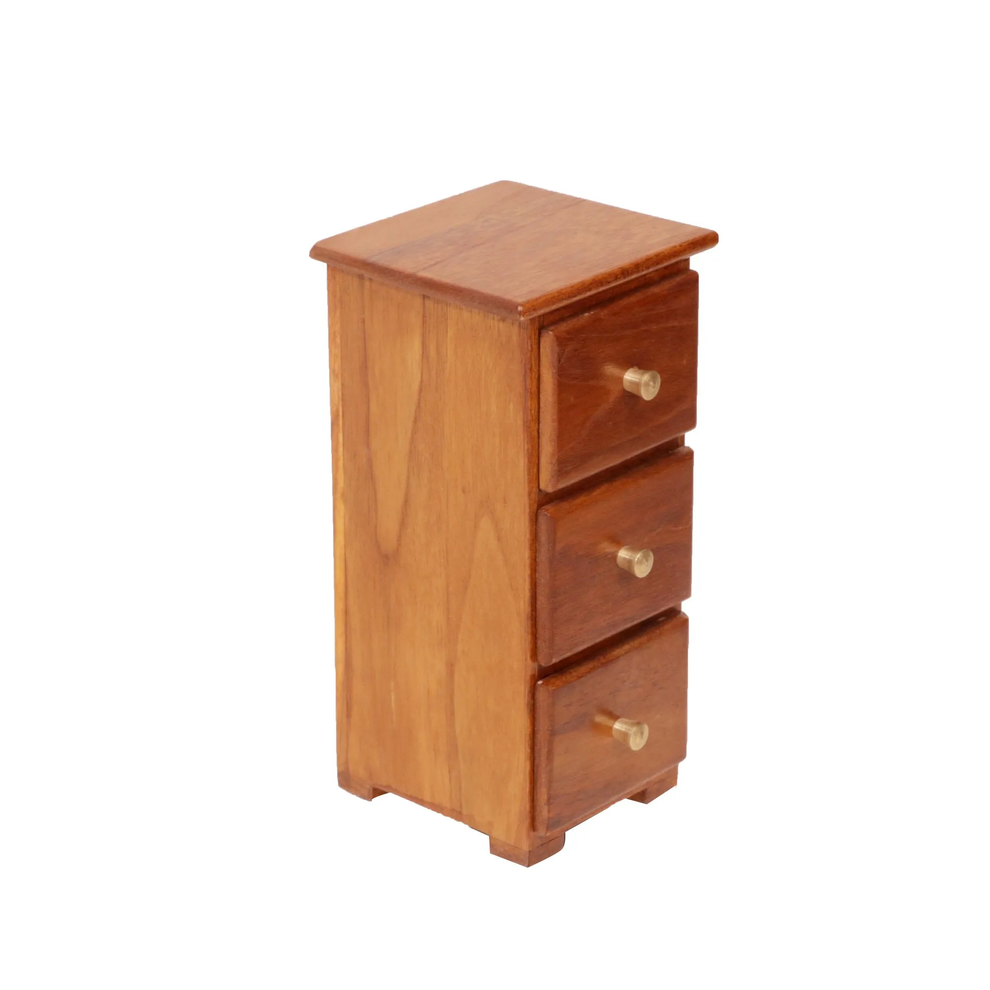 Wooden Miniature Outer Space 3 Drawer Chest Tower (The product is used as Desk organiser) (Natural Touch)