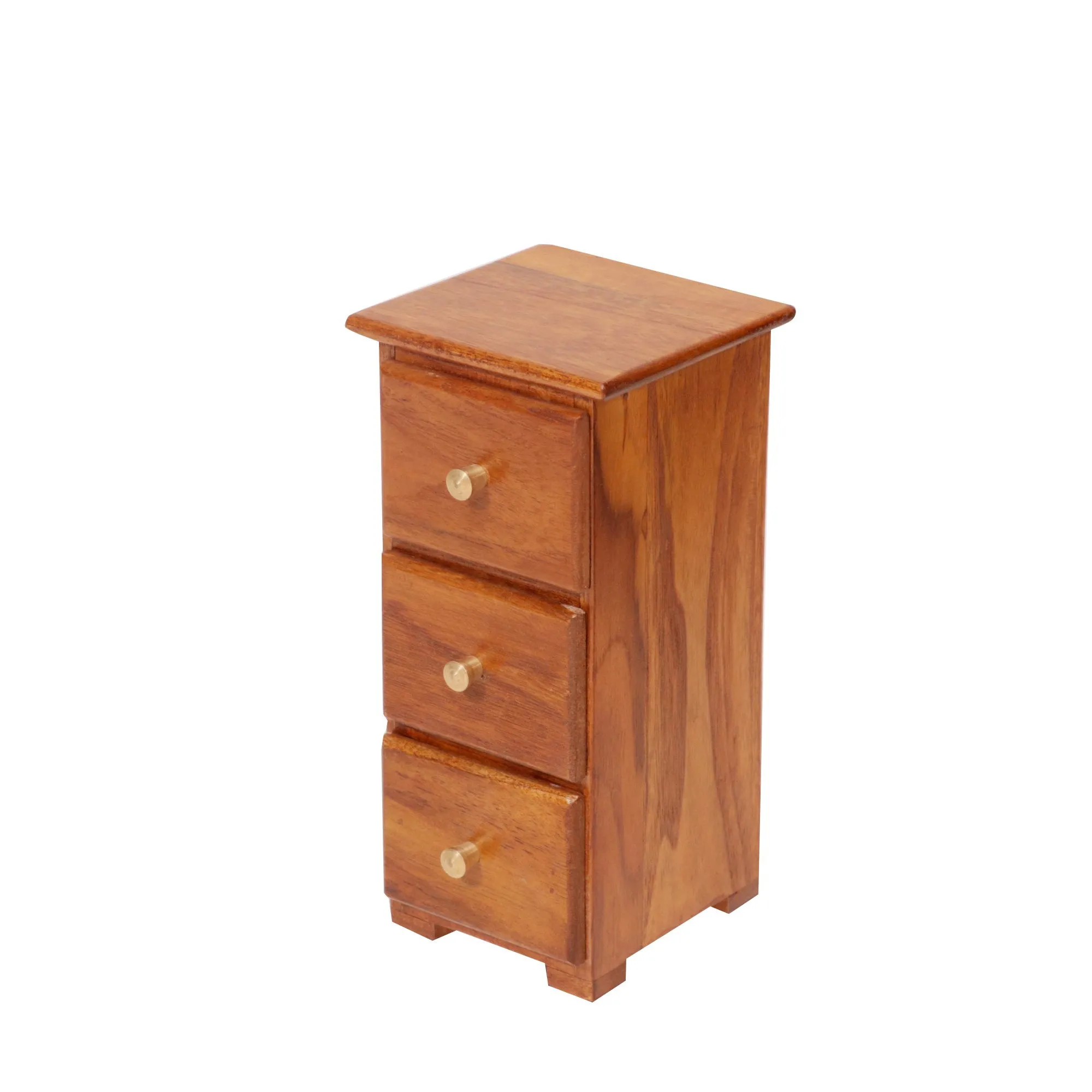 Wooden Miniature Outer Space 3 Drawer Chest Tower (The product is used as Desk organiser) (Natural Touch)