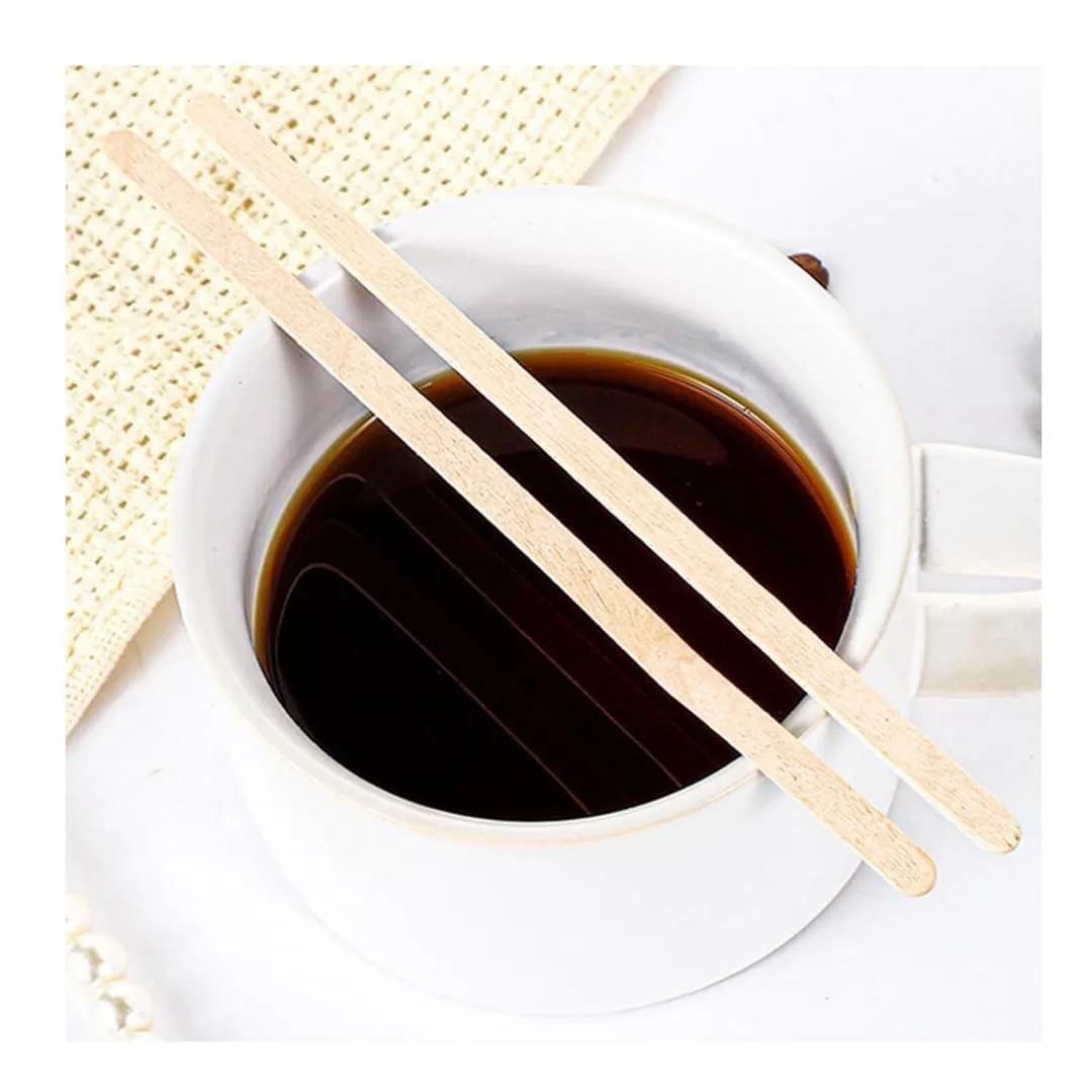 Wooden Stir Sticks For Coffee 550 Biodegradable, Disposable Stir Sticks