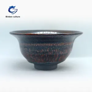 Wu Linsen Jianzhan Type: Palace Bowl Glazed Surface: Bull Blood Red Hao