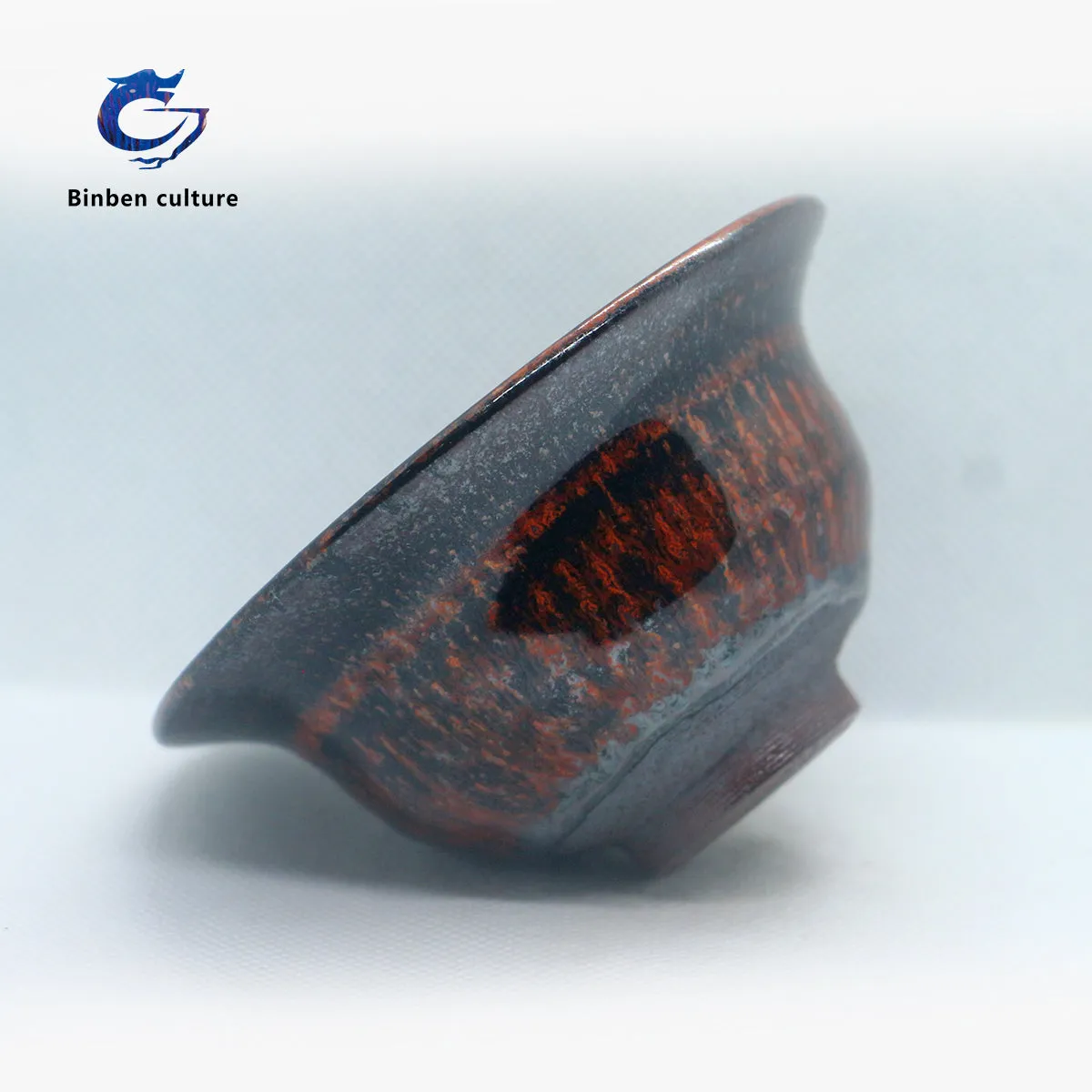 Wu Linsen Jianzhan Type: Palace Bowl Glazed Surface: Bull Blood Red Hao