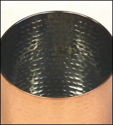 Zuccor Stainless Steel Canister w/ Hammered Copper Plated Exterior - 6.5"